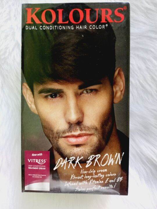 50 0ff KOLOURS DUAL CONDITIONING HAIR COLOR DARK BROWN NOW WITH