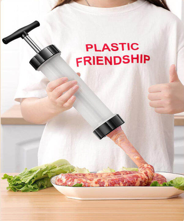 1 Set Sausage Stuffer Barrel Manual Sausage Maker Meat Stuffer Filler