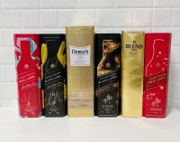 กล่องเหล็ก ของสะสม ตกแต่งบ้าน Johnnie walker Blend 285 และ Dewar’s