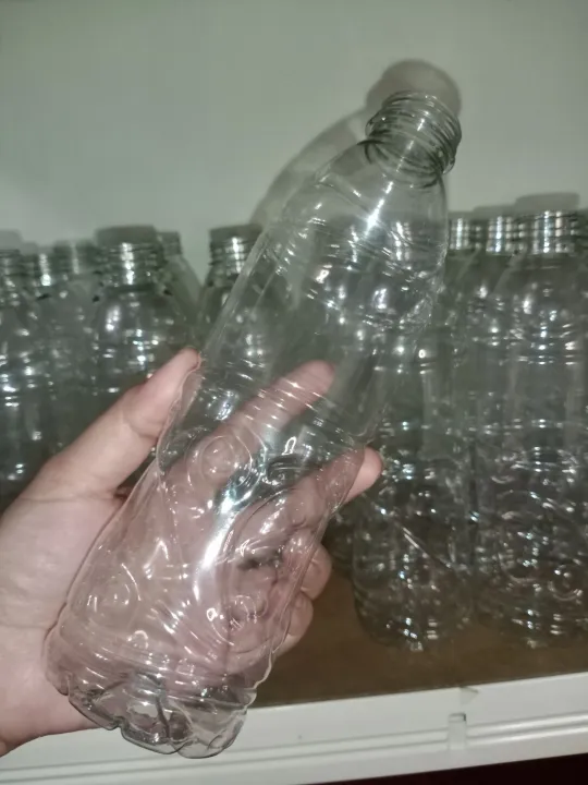 ( 24 PCS IN a BOX )500ml with Caps • Pet Plastic Bottle l Empty Plastic