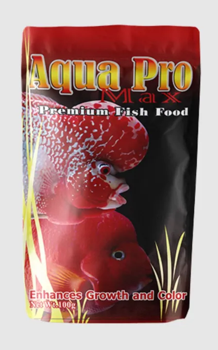 AQUA PRO MAX FISH FOOD for FLOWERHORN promotes Growth and enhances ...