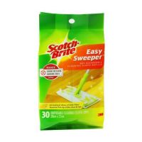 รีฟิลผ้าเช็ดเก็บฝุ่นไฟฟ้าสถิตชนิดแห้ง SCOTCH-BRITE BASIC 30 แผ่น สีขาว