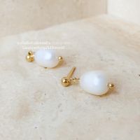 FAV TINARI 107 freshwater pearl ต่างหูไข่มุก