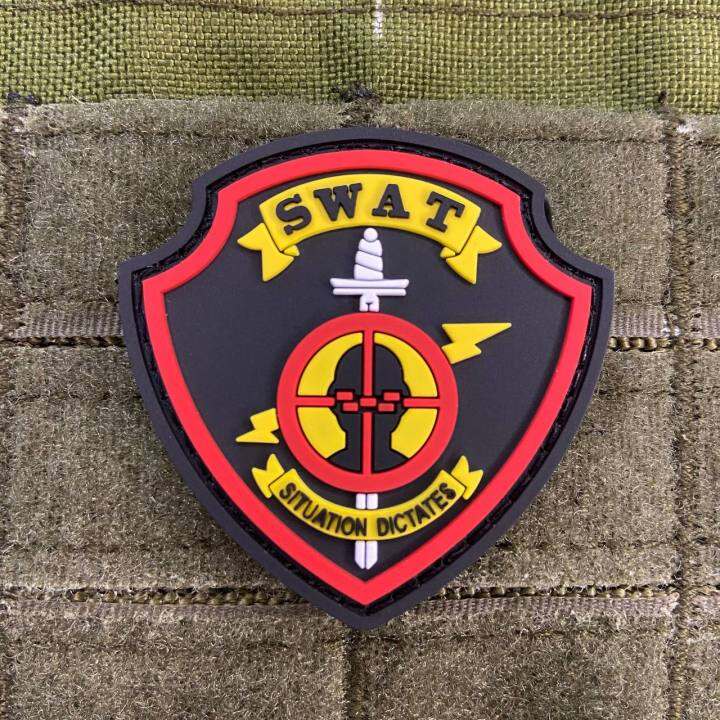 SWAT RUBBERIZED PATCH PVC WITH VELCRO Lazada PH