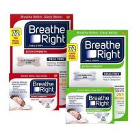 แผ่นแปะจมูกช่วยให้หายใจสะดวกขึ้นนำเข้าจาก USA??
Breathe Right Extra Strength Strips