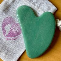 Green Aventurine Gua Sha กัวซา หิน กรีน อเวนทูรีน นวดหน้า เกรดคัดพิเศษ