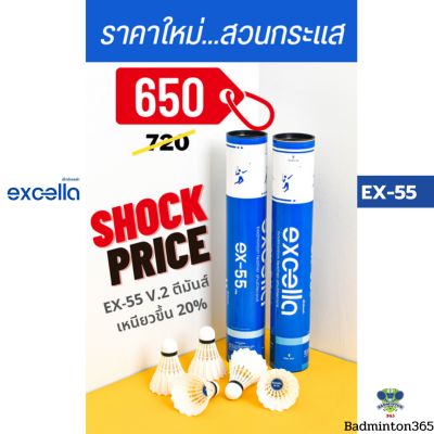 Excella ลูกแบดมินตัน EX-55 (12ลูก) ที่สุดของความ Excellent