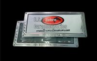 กรอบป้ายแสตนเลส กรอบป้ายทะเบียนรถยนต์ ลาย Toyota ใส่ได้กับรถยนต์ทุกรุ่น