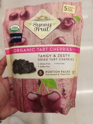 Sunny Gruit Dried Tart Cherry 100g.เชอร์รี่อบแห้ง 100 กรัม