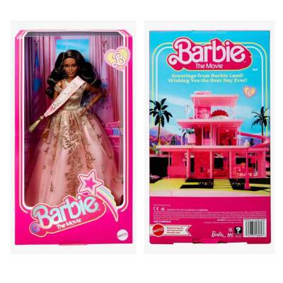 Barbie The Movie - President Barbie ประธานาธิบดีบาร์บี้ในชุดสีชมพูและสีทอง รุ่น HPK05