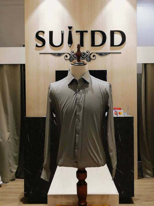 suit-dd-men-shirt-เสื้อเชิ้ตแบรนด์ดัง-ลดราคา-เชิ้ตทำงานผู้ชาย-เสื้อเชิ้ตผ้าคอตตอนแท้100-ทรงสลิมฟิต-ลดราคาทุกรุ่น-มี-size-s-3xl