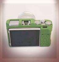 CILICONE CASE FUJI XA3,10 GREEN เคสกันกระเเทก (0875)