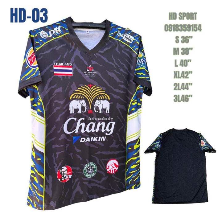 เสื้อกีฬาพิมลาย-hd-03-ตัวใหม่ล่าสุด-คอวีพร้อมส่ง