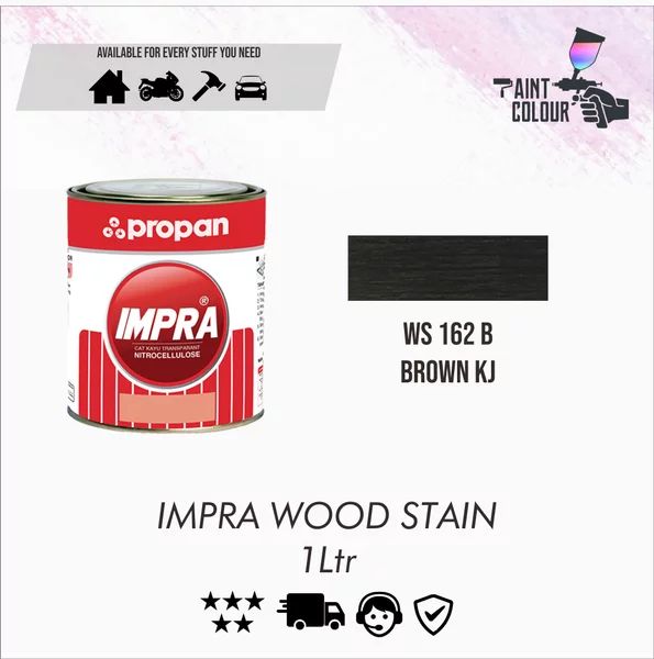 Wood Stain Impra Brown Kj Cat Kayu Impra Propan Brown Kj 1 Liter Lazada Indonesia 0479