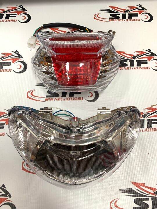 HEADLIGHT & TAIL LIGHT MIO AMORE/SPORTY with bulb and harness Lazada PH