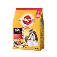 อาหารสุนัขโตพันธุ์เล็ก เพดดิกรี มินิ Pedigree Mini รสเนื้อวัว แกะและผัก Beef, Lamb and Vegetable flavor 400 กรัม/ 400g