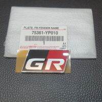 ของแท้ GR SPORT โลโก้ สีแดง - ดำ-บรอน์ ติดหน้ารถ  ของแท้ สำหรับ โตโยต้า อัลตีส REVO GR yaris 2019-2023 For Front corolla Altis Yaris Revo