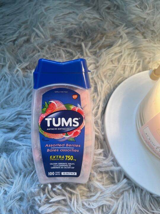 Tum's Antacid Extra Strength 750 mg 100 count Assorted Berries