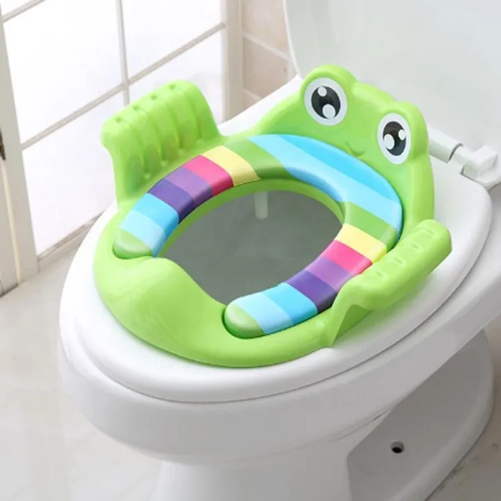 Folded Baby Toilet Seat Children Potty Safe Seat With Armrest for Kids