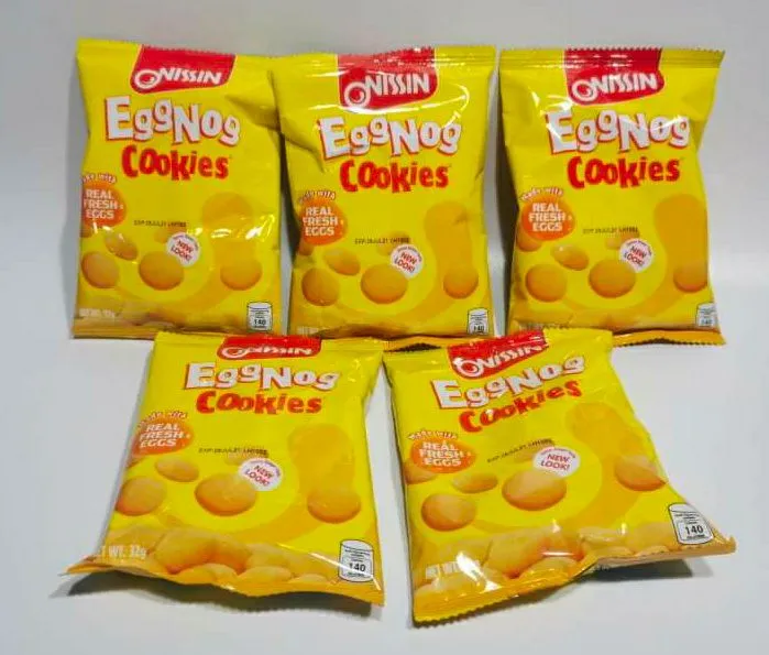 5 Packs of Nissin Eggnog Cookies (32g) Lazada PH