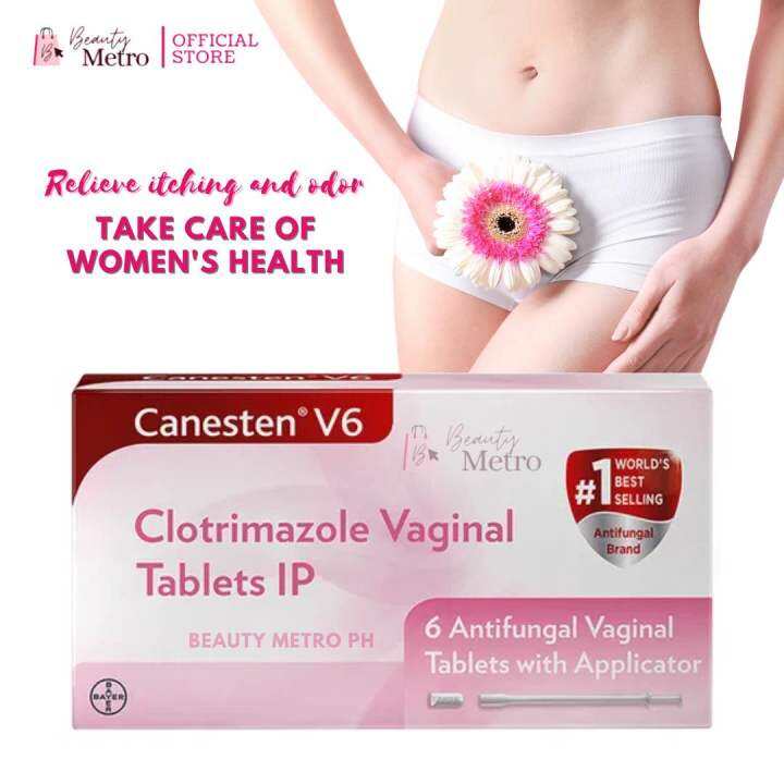 Canesten V6 Clotrimazole Vaginal Tablets Antifungal Vaginal Tablets w