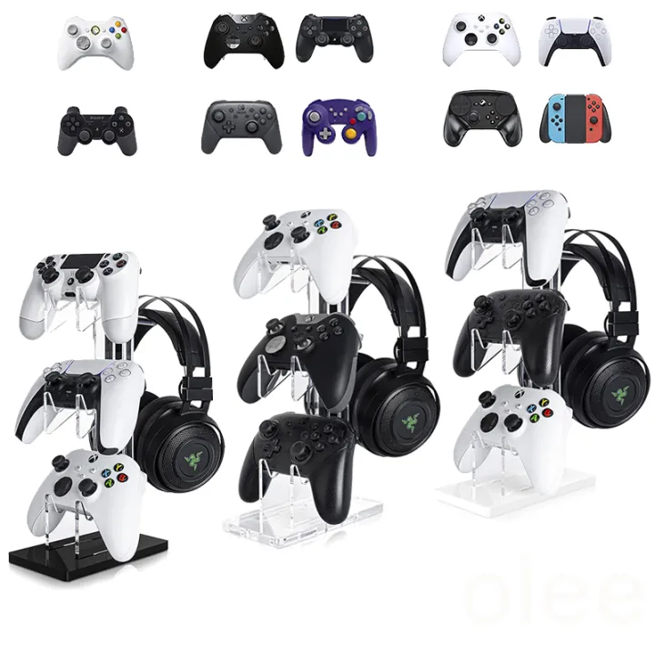 Universal 3 Tier Controller Holder And Headset Stand For PS5 PS4 Xbox ...