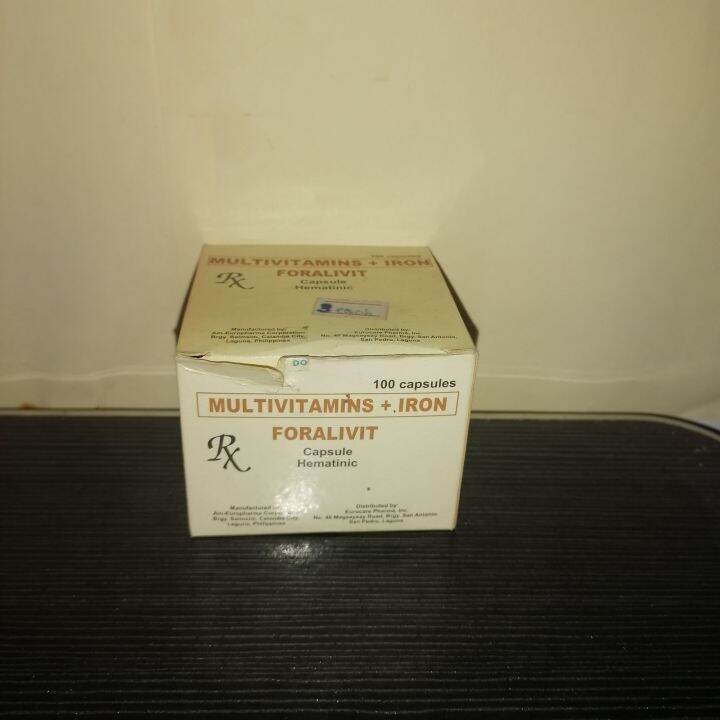 multivitamins +iron foralivit capsule Lazada PH