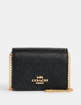 Qoo10 - Coach Mini Sierra Satchel Leather Black F59346 : Bag/Wallets