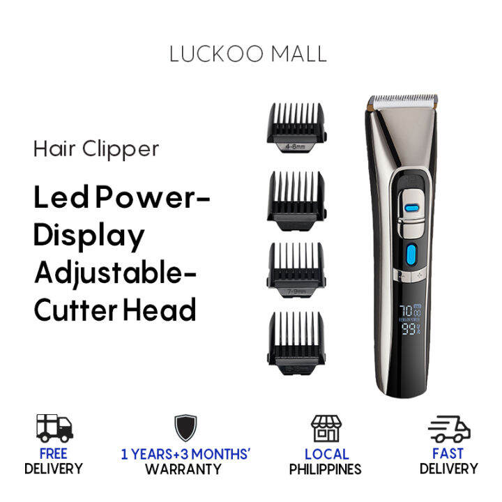 Electric Hair Clipper For Men Rechargeable Hair Trimmer Hair Razor Usb ...