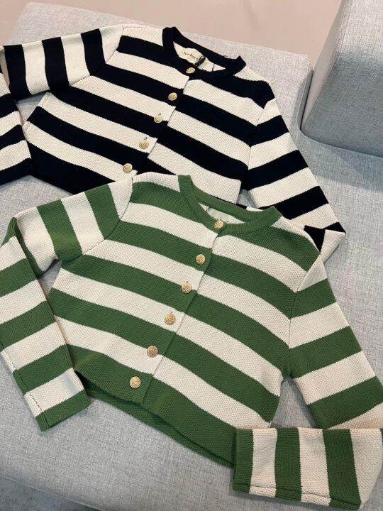 เสื้อแขนยาวริ้วไหมพรมวาเลน-งานสวยเป๊ะทุกจุดแนะนำสาวๆต้องมีค๊าา-by-valen