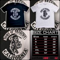 sons of anarchy เสื้อยืด cotton?