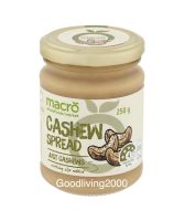 (Free shipping) Macro Natural Cashew Spread 250g เนเชอรัล มะม่วงหิมพานต์ สเปรด ตรา มาโคร  250 กรัม