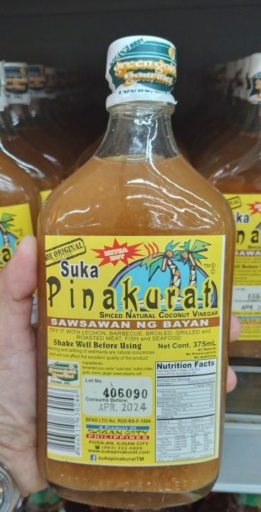 Vinegar Suka Sukang Pinakurat Sawsawan Ng Bayan Extra Hot Sweetened