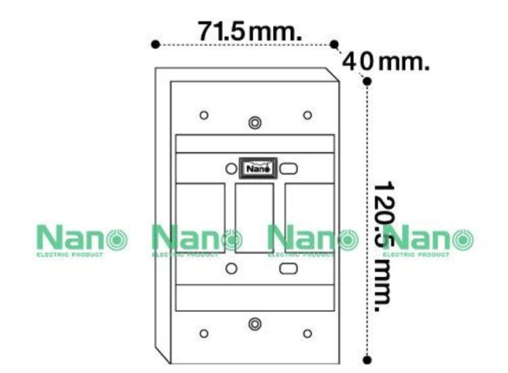 nano-กล่องลอยพลาสติก-2-x4-สีขาว-100-กล่อง-รุ่น-nano-403-1