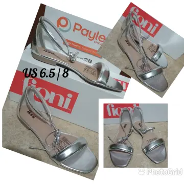 Silver sandals hot sale flat payless