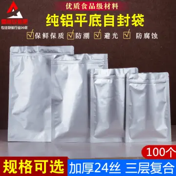 100pcs Heat Seal Storage Bags Aluminium Foil Vacuum Sealer Pouches Food  Grade For Nuts  Fruugo IN