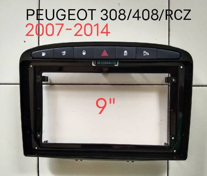 หน้ากากวิทยุ PEUGEOT RCZ/408 sports ปี2007-2012 สำหรับเปลี่ยนใส่จอ android 9