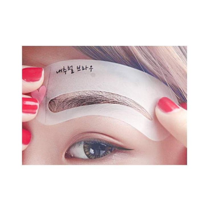 eyebrow-card-บล็อคเขียนคิ้วแบบสาวเกาหลี-บล็อคคิ้ว-1-ชุดได้-3-ชิ้น