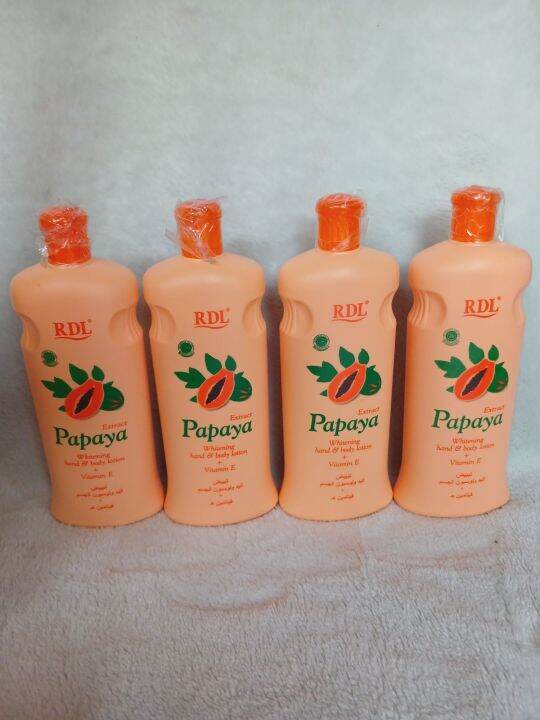 RDL Papaya Whitening hand and body Lotion 600ml Lazada PH