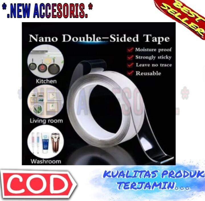 Double Tape Nano Magic Bening Tahan Air 1MM Serbaguna | Lazada Indonesia