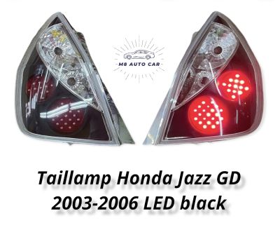 ไฟท้าย JAZZ GD 2003 2004 2005 2006 ไฟท้ายแต่ง ไฟท้ายโดนัท honda jazz gd led taillamp Honda Jazz GD