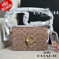 กระเป๋าสะพาย Coach Studio 19 Signature Patent Leather Shoulder Bag