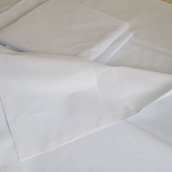 Plain Cotton White Cloth Fabric Kain Kosong Putih [ Ready Stock ] | Lazada