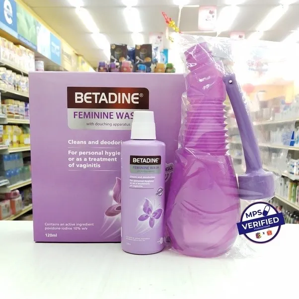 Betadine Feminine Wash With Douching Apparatus ( 120 ml ) Lazada.co.th