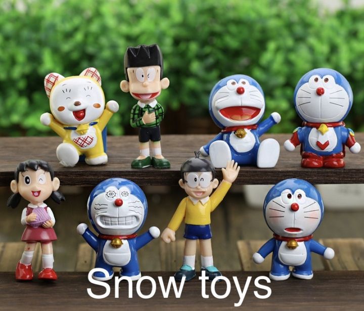 Mô hình Doraemon - Trọn bộ 8 Mô hình: Nobita Suneo Shizuka ...