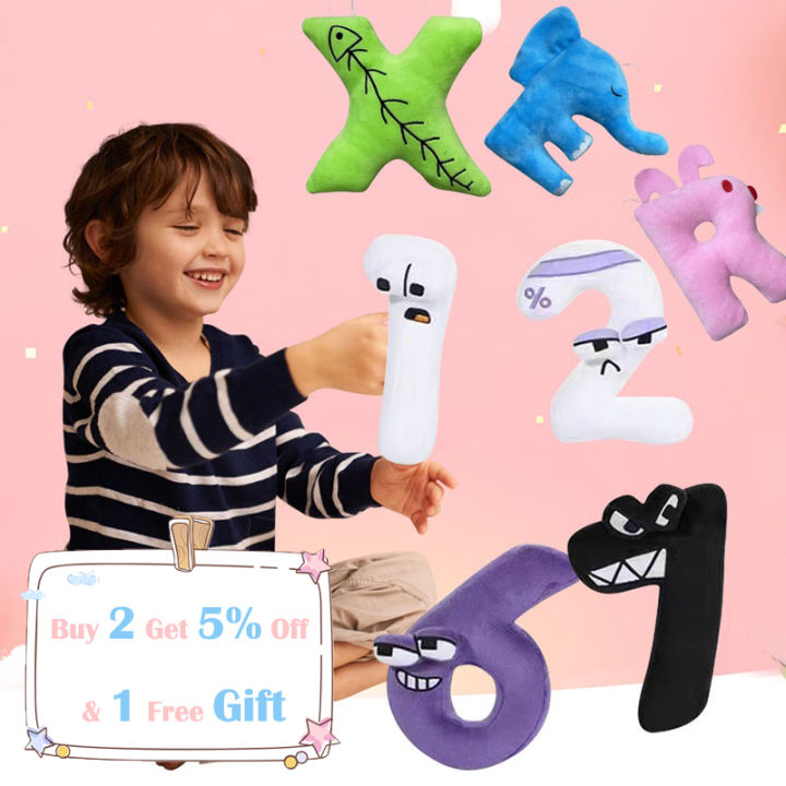 Cheap 1 Pc Alphabet Lore Plush Doll Soft Stuffed Animal Plushie Doll Toys  for Children Birthday Gifts
