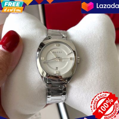 Gucci Watch GG2570
สีเงิน หน้าปัดขาว ขนาด 29 มม รับประกันของแท้ 100% ไม่แท้ยินดีคืนเงินเต็มจำนวน