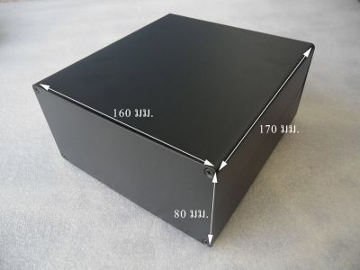 กล่องอลูมิเนียม สีดำ ขนาด 80 X 160 X 170 mm