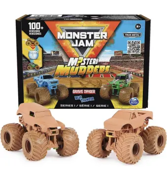 Monster Jam, Official Ice Cream Man vs. Monster Mutt Die-Cast Monster Trucks,  1:64 Scale, 2 Pack