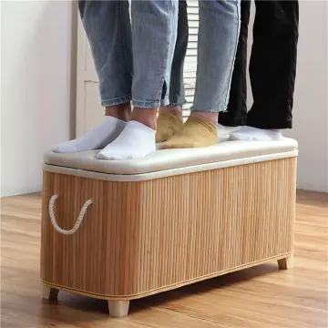 Wood deals storage stool